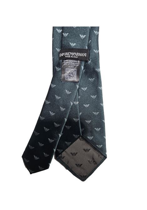 CRAVATTA IN PURA SETA JACQUARD AQUILE ALL OVER EMPORIO ARMANI | Cravatte | 340075 3R61600081